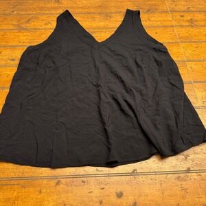 Torrid Black V‎ Neck Sleeveless Swing Tank Top Plus Size 3